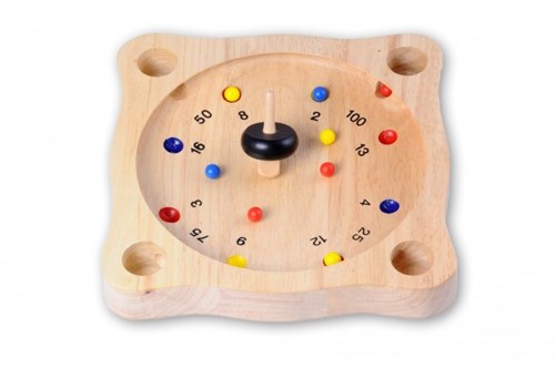 HOT Sports + Toys Tiroler roulette rubberwood m.tol/ballen