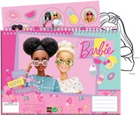 Barbie Malblock mit Stickern - 40 Blatt kreatives Spielzeug
