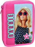 Barbie Federmäppchen 2-Fächer gefüllt rosa mehrfarbig Schulbedarf