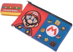 Super Mario Federmäppchen - buntes Etui für Schule und Büro