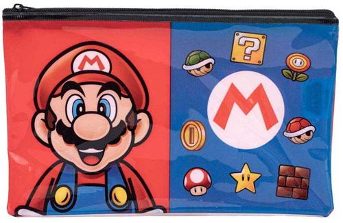 Super Mario Federmäppchen - buntes Etui für Schule und Büro-2