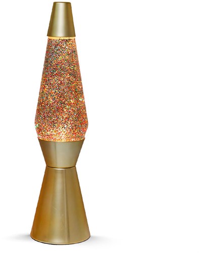 Lavalamp  Gold Glitter, 40cm