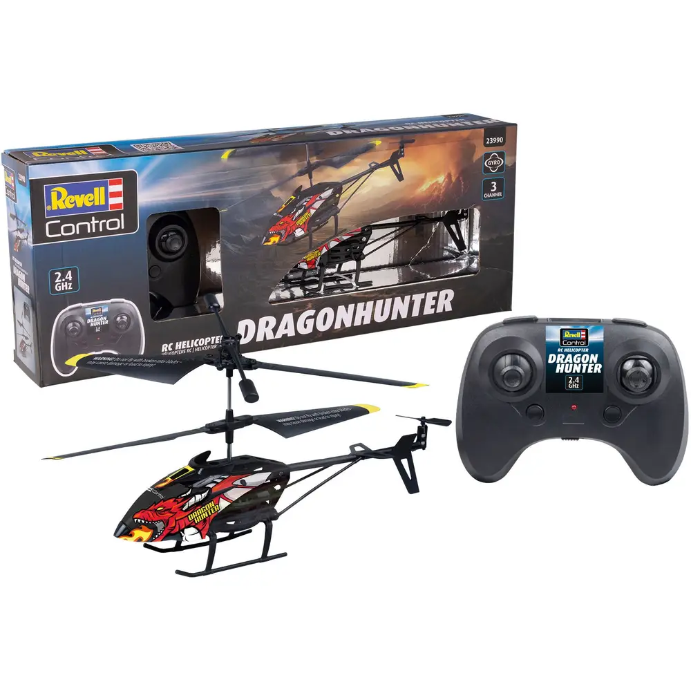 Revell RC Helikopter Dragon Hunter - 2,4GHz - Schwarz - RC Spielzeug