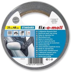 Fix-o-moll Power Band Grau 25 Meter x 48 mm starke Reparaturband