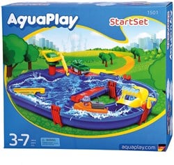 Aquaplay Wasserbahn Startset 1501 - Spielhafen mit Nilpferd Wilma