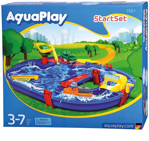 Aquaplay Wasserbahn Startset 1501 - Spielhafen mit Nilpferd Wilma