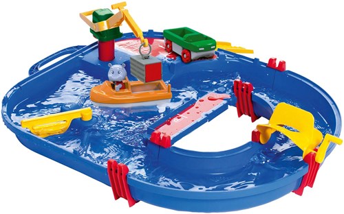 Aquaplay Wasserbahn Startset 1501 - Spielhafen mit Nilpferd Wilma-2