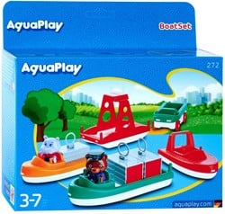 Aquaplay Boot Set - Wasserspielzeug mit Wilma & Bo - 10-teilig