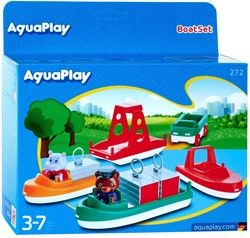 AquaPlay Boote Set mit Wilma & Bo - 10 Teile