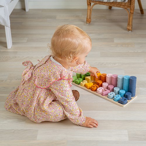 BigJigs Holz Zählspiel Lernspielzeug - 1-10 Counting Board-3