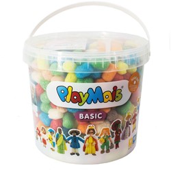 PlayMais Bausteine Eimer - 500-teiliges Bastelmaterial biologisch