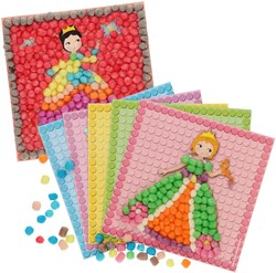 PlayMais Mosaik Karten Bastelset Prinzessin - kreative Spielkarten