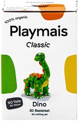 PlayMais Bastelset 3D Dino - kreatives Spielzeug 90 Stück