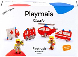 PlayMais kreatives Feuerwehr-Bauspielzeug Set - 800 Bastelspaß Teile