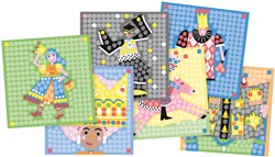 PlayMais Bastelset Mosaik Karten Prinzessin kreatives Spielzeug
