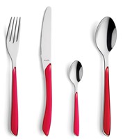 Amefa Besteckset Eclat 24-teilig Himbeer modern Edelstahl Tischset-2