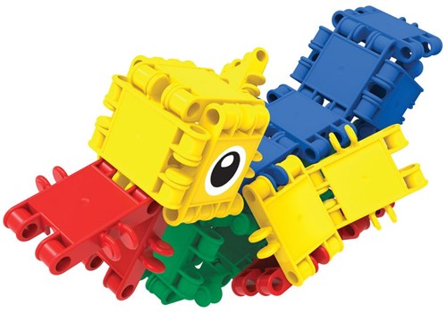 Clics Bausteine 8-in-1 Eimer - nachhaltiges Konstruktionsspielzeug 160 Teile-3
