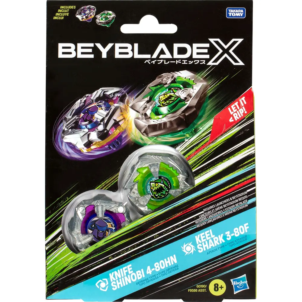 Hasbro Beyblade X Dual Pack Kreisel Set für Kinder und Sammler