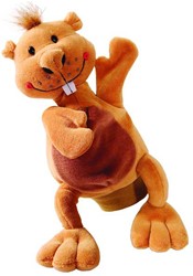 Beleduc Handpuppe Biber Plüschspielzeug - Rollenspiel Puppe