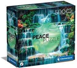Clementoni Puzzle 500 Teile Peace Achtsamkeit Glow in the Dark