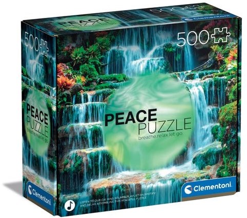 Clementoni Puzzle 500 Teile Peace Achtsamkeit Glow in the Dark
