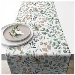 Ambiente Tischläufer Blätter 40x150cm - dekoratives Tischtextil