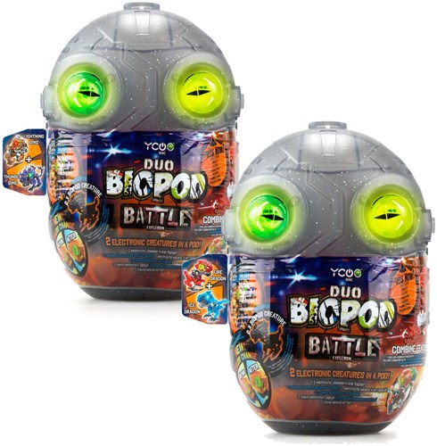Biopod Battle Duo Dino interaktives Dinosaurier Spielzeug mit Licht und Sound
