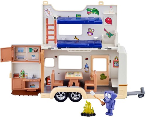 Moose Bluey Wohnwagen-Abenteuer Spielset mit Zubehör Caravan-2
