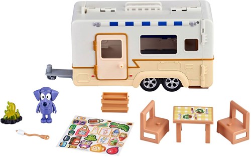 Moose Bluey Wohnwagen-Abenteuer Spielset mit Zubehör Caravan-3