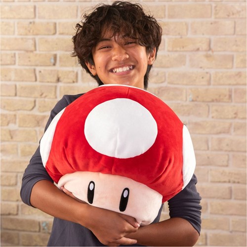 Tomy Mocchi Mocchi Mega Super Mario Mushroom Pluchen Knuffel-3