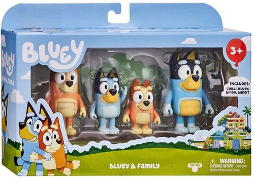 Bluey Figurenset 4 Stuks