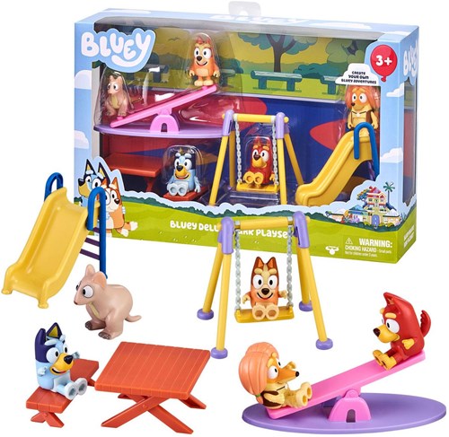 Moose Toys Bluey Spielplatz Deluxe Spielset mit Spielfiguren-3