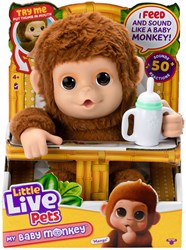Moose Toys interaktiver Plüschaffe Mein Baby Affe Mango mit Geräuschen