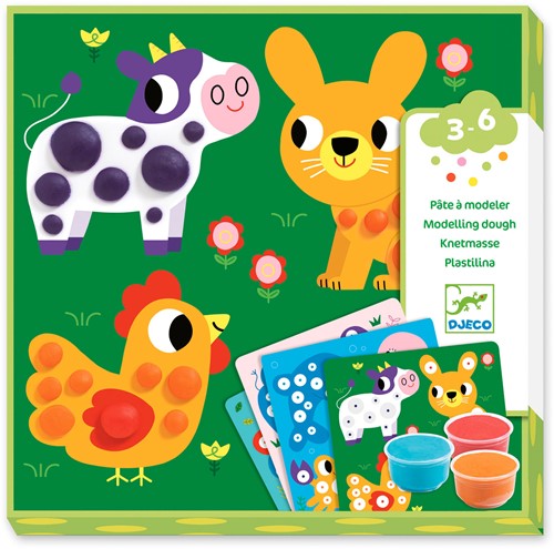 Djeco DJ09894 Moldear Bolitas de plastilina Ton und Knetmasse