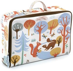 Djeco Koffer - Squirrels - bunte Kinderkoffer wasserdicht