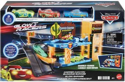 Fisher-Price Disney Cars Garage Glow Racers mit 3 Autos Spielset