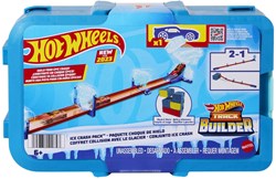 Fisher-Price Hot Wheels Rennbahn Track Builder Eiscrash-Set Spielzeug