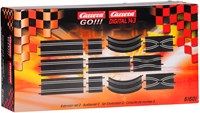 Carrera Rennbahn Erweiterungsset - GO!!! 11-teilige Streckenteile 1:43-2