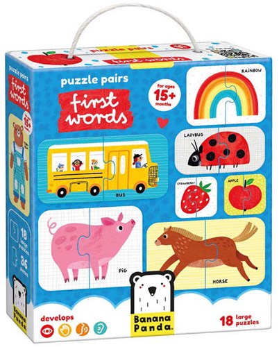 Banana Panda Puzzle Spielzeug erste Wörter 15 Monate+