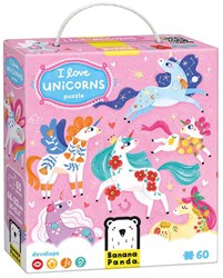 Banana Panda Einhorn Puzzle für Kinder ab 4 Jahren - bunte Legespiel