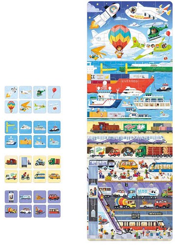 Banana Panda Puzzle Transport Lernspiel Fahrzeuge 60 Teile Kinder-2