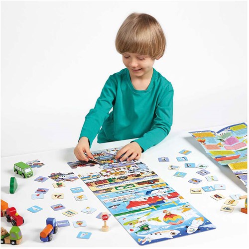 Banana Panda Puzzle Transport Lernspiel Fahrzeuge 60 Teile Kinder-3
