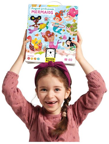 Banana Panda Puzzle Meerjungfrauen - magisches Jumbo Puzzle für Kinder-3