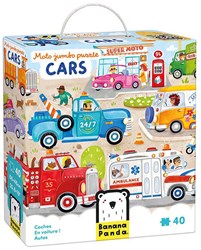 Banana Panda Puzzle Autos - Lernspielzeug Karton 40 Teile