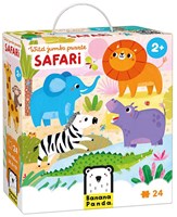 Banana Panda Puzzle Safari Tiere - Wild Jumbo 24 Teile aus Karton
