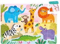 Banana Panda Puzzle Safari Tiere - Wild Jumbo 24 Teile aus Karton-2