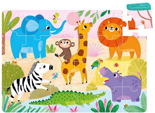 Banana Panda Puzzle Safari Tiere - Wild Jumbo 24 Teile aus Karton-2