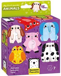 Banana Panda Puzzle Spielzeug Tiere für Kleinkinder - bunte Kartonpuzzles