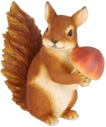 Esschert Design Eichhörnchen Spielzeug mit Steinpilz Waldfreund