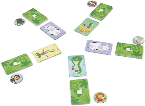 Janod J02634 ROAARR Challenge-Kartenspiel Gesellschaftsspiel für Kinder-Schnelligkeit Ab 4 Jahren